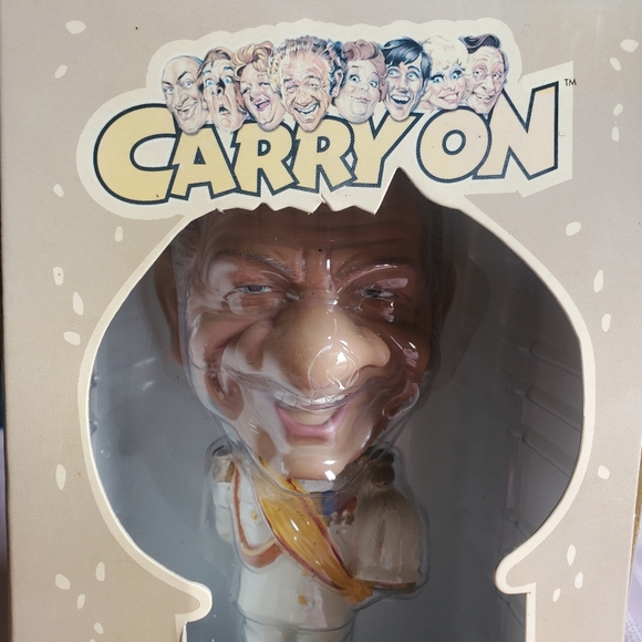 UK Carry On Camping Antique Collectible British Sid James Bobblehead Doll UK - Picture 2 of 7